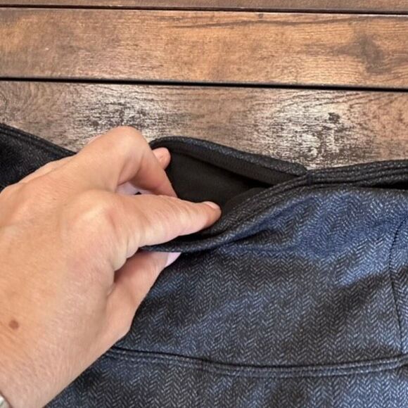 ATHLETA Herringbone Mercer Tights Leggings‎ Pockets Navy Size XS #353504 Petite - Picture 8 of 15